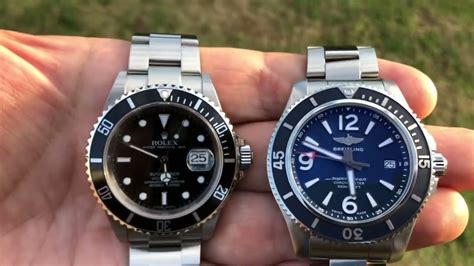 breitling superocean 42 vs rolex submariner